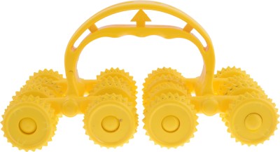 Ramdev Acupressure RAP0166 Body Care Magnetic 16 Wheel Roll Massager(Yellow)