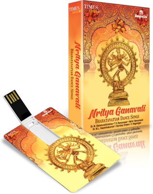 

Music Card NRITYA GANAVALI (Bharatnatyam Dance Songs) Pendrive Standard Edition(Telugu - Dr. M. Balamuralikrishna, B. Neeraja, Bombay Sisters, V. Nagaragan, T.V. Ramprasad, Nalini Ramprasad & others)