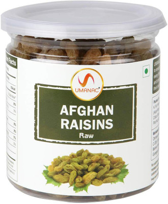 

UMANAC Afghan Raisins Green 250 gm (Pack of 1) Raisins(250 g, Plastic Bottle)