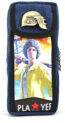 

SHERAGO Pen/Pencil Zipper Pouch for Students,Travelers and School Kids,Multipurpose Box/Case||PUBG Metal Helmet Water Resistance Art Canvas Pencil Box(Set of 1, Blue)