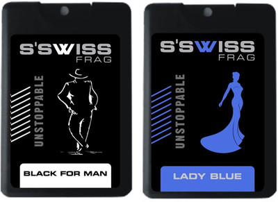 

S'SWISS BLACK FOR MAN AND LADY BLUE Perfume - 20 ml(For Men & Women)