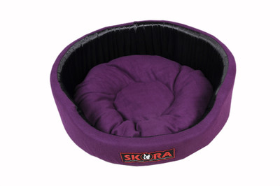 

Skora Imported High Quality Round Shape Pet Bed For Dog for (Small size) Purple & Black Color M Pet Bed(Purple)