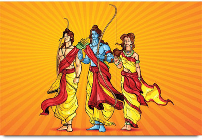 

Aabhaas Mata Lakshmi Wall Poster Fine Art Print(12 inch X 18 inch, Rolled)