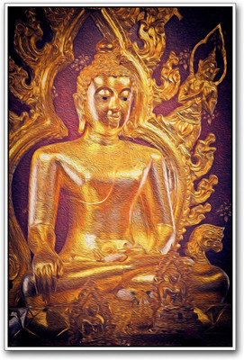 

Aabhaas Buddha Wall Poster Fine Art Print(12 inch X 18 inch, Rolled)
