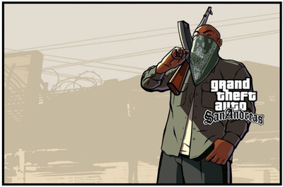 

Aabhaas GTA - GrATHAND Theft Auto Wall Poster Fine Art Print(12 inch X 18 inch, Rolled)
