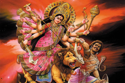 

Aabhaas Mata Lakshmi Wall Poster Fine Art Print(12 inch X 18 inch, Rolled)