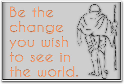 

Aabhaas Mahatma Gandhi Wall Poster Fine Art Print(12 inch X 18 inch, Rolled)