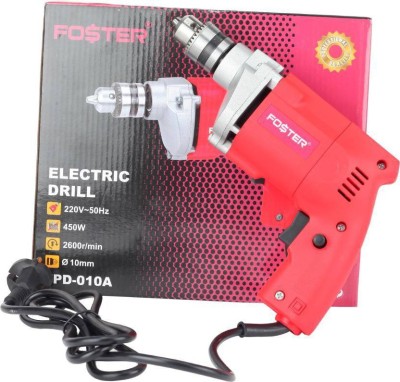 Foster FPD-010A 10mm Electric Pistol Grip Drill  (10 mm Chuck Size, 450 W)
