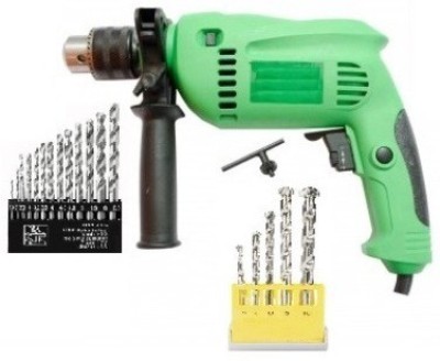 Tinax 13mm Hammer Drill Machine With Kit Set Power & Hand Tool Kit(20 Tools)