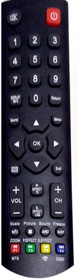 MEPL Compatible Re MICROMAX/Akai/ONIDA Remote Controller(Black)