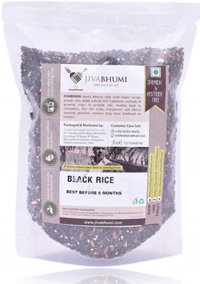 

Jivabhumi Organic Black Rice, 2 kg Black Hasan Serai Rice (Medium Grain, Raw)(2 kg)