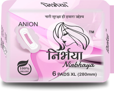

Nirbhaya ANION 280MM Sanitary Pad(Pack of 6)