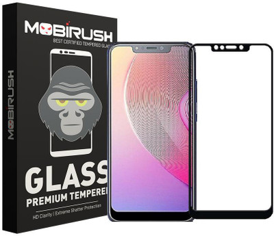MOBIRUSH Edge To Edge Tempered Glass for Infinix Hot S3X(Pack of 1)