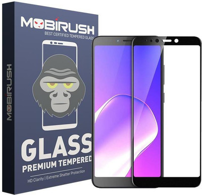 MOBIRUSH Edge To Edge Tempered Glass for Infinix Hot 6 Pro(Pack of 1)