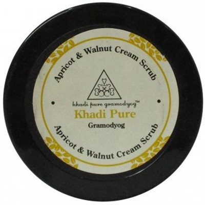 

Khadi Pure Apricot & Walnut Cream Scrub With Sheabutter Scrub(50 g)