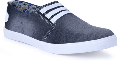 

Shoe Bazzar Mens Black Denim Casual Shoes Casuals For Men(Black