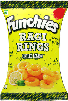 

Funchies Ragi Rings - Chilli Lemon(120 g, Pack of 8)