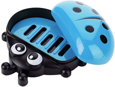 

Guru Kripa Baby Products Presents Funky Cartoon Soap Box Case FOR Bathroom Washroom Plastic Holder baby soap Dish (Blue)(Blue)