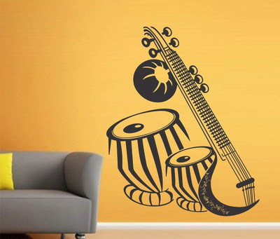 marvellous 80 cm m_musicinstrument Self Adhesive Sticker(Pack of 1)