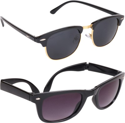 Flipkart - Aligatorr Wayfarer, Spectacle  Sunglasses(For Men & Women, Black)