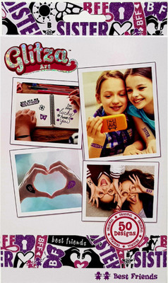 

GLITZA 50 Designs Sparklz & Glitter Tattoos (BEST FRIEND)(Heart, Necklace)