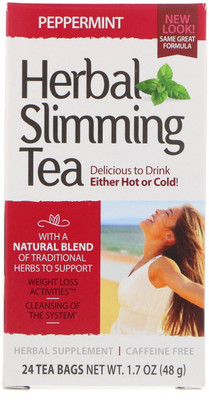 

21st Century Herbal Slimming Tea Peppermint 24 Tea Bags 1.6 oz (45 g) Peppermint Herbal Tea Bags(45 g, Box)