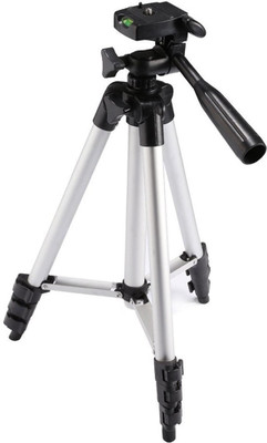 

Lizzie 3110 Tripod 1020 mm Long Dslr/Mobile/Gopro Action Camera/Digital3 Way Pan & Tilt Camera Tripod - Light Weight Pro Travel Tripod(Silver, Supports Up to 1500 g)