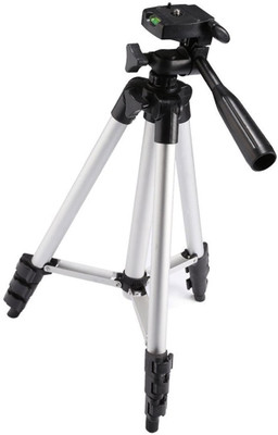 

Lizzie DSLR Camera Tripod - 3110 For Camera Fully Flexible Mount Cum Tripod , 3-section lever-lock legs for easy height adjustments , Light weight Tripods Tripod(Silver, Supports Up to 1500 g)