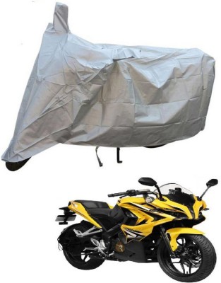 InayaAutoMotive Two Wheeler Cover for Bajaj(Discover 100 DTS-i, Silver)