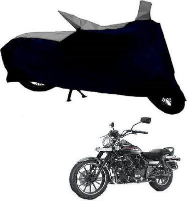 InayaAutoMotive Two Wheeler Cover for Bajaj(Avenger 220 Street, Silver, Black)
