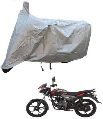 InayaAutoMotive Two Wheeler Cover for Bajaj(Platina 100 DTS-i, Silver)