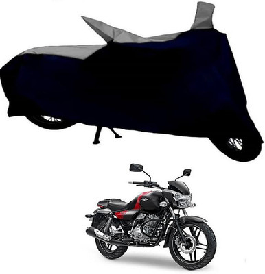 InayaAutoMotive Two Wheeler Cover for Bajaj(Discover 100 DTS-i, Silver, Black)