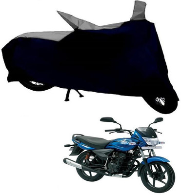 InayaAutoMotive Two Wheeler Cover for Bajaj(Avenger 150 Street, Silver, Black)
