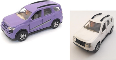 

The Game Begins Combo Toys of Mahindra XUV 500 Car and Duster Car | Miniature Toys | Pull back and go |Purple,White -Combo Pack of 2 Toys(Purple, White)