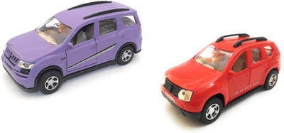 

The Game Begins Combo Toys of Mahindra XUV 500 Car and Duster Car | Miniature Toys | Pull back and go | Purple,Red -Combo Pack of 2 Toys(Purple, Red)