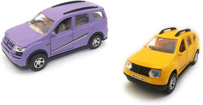 

The Game Begins Combo Toys of Mahindra XUV 500 Car and Duster Car | Miniature Toys | Pull back and go |Purple,Yellow -Combo Pack of 2 Toys(Purple, Yellow)
