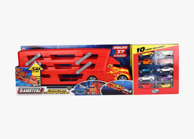 

Teamsterz Launcher Transporter + 10 CARS(Red)