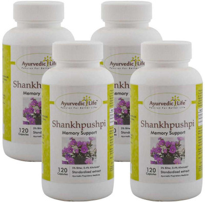 

Ayurvedic Life Shankhpushpi 120 capsules - Pack of 4(250 mg)