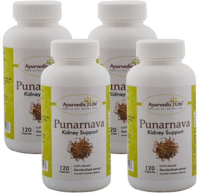 

Ayurvedic Life Punarnava 120 capsules - Pack of 4(350 mg)