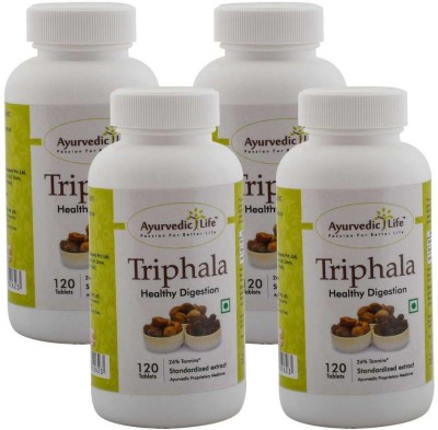 Ayurvedic Life Triphala 120 Tablets - Pack of 4(4 x 125 mg)