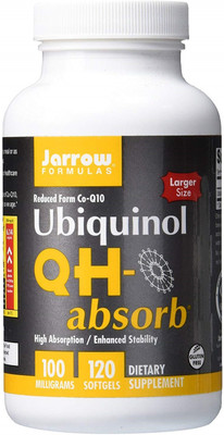 

Jarrow Formulas Ubiquinol QH-Absorb, High Absorption/Enhanced Stability, 100 mg, 120 Softgels(120 No)