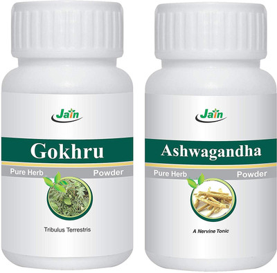 

Jain Energy Booster Combo (Ashwagandha and Gokhru) 100 g Each(200 g)