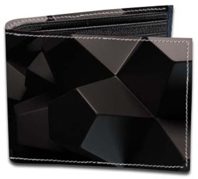 Fashionduet Boys Casual Black, Grey Genuine Leather Wallet(5 Card Slots)