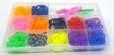 

Zahuu Rainbow Color DIY Loom Band Kit (Rectangle Shape)