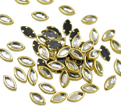 

Embroiderymaterial 5MM Marquise Shape Kundans for Craft, Embroidery & Jewellery Making (500 Pieces)