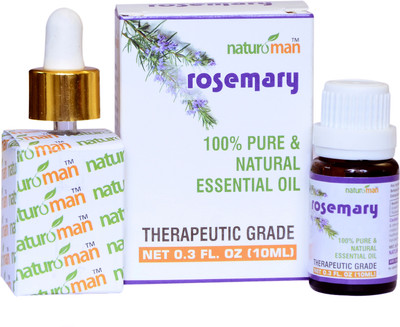 

Naturoman Rosemary Pure and Natural Therapeutic Grade Essential Oil for Liver Boosting and Hair Thickener(10 ml)