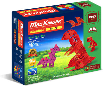 

magkinder Building Blocks Early Learning Educational Toy For Kids Set of 79(Multicolor)
