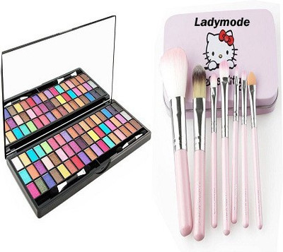 

ladymode Rose Gold Eyeshadow And Makeup Brush(Set of 2)