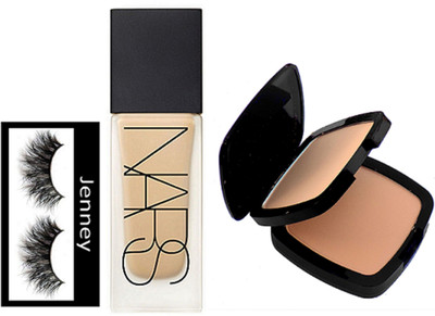 

jenney Eyelashes, Mac Two Way Compact, Nars Liquid Foundation(Set of 3)