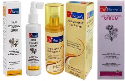 

Dr. Batra's Combo of hair vitalizing serum, hair fall control serum & anti dandruff hair serum(Set of 3)